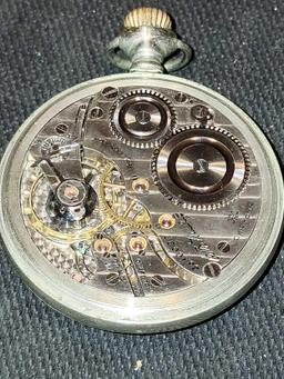FR- Hampden Watch Company - ORE Silver, 17 Jewels