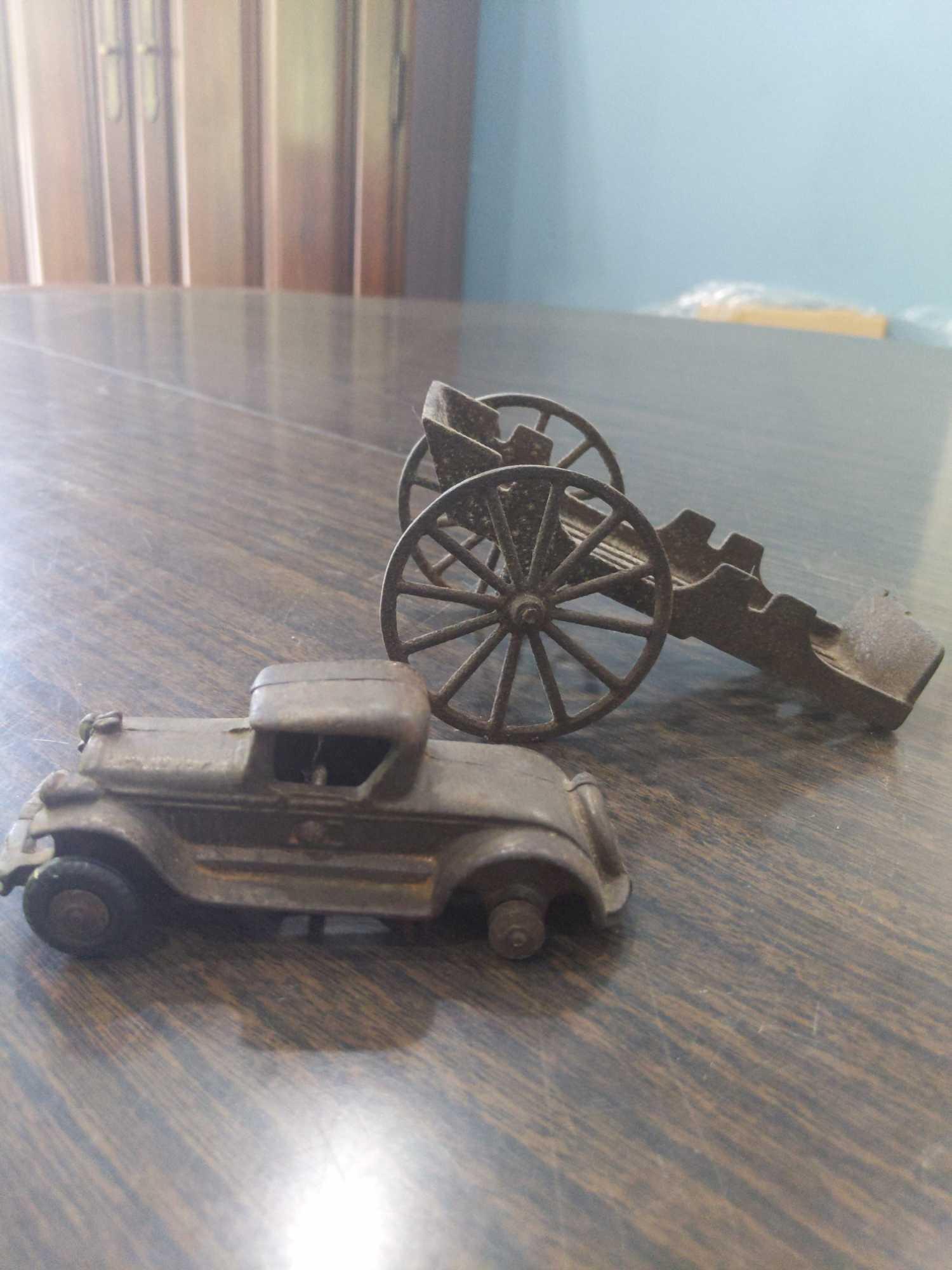 WS- Pair of Antique Metal Toys