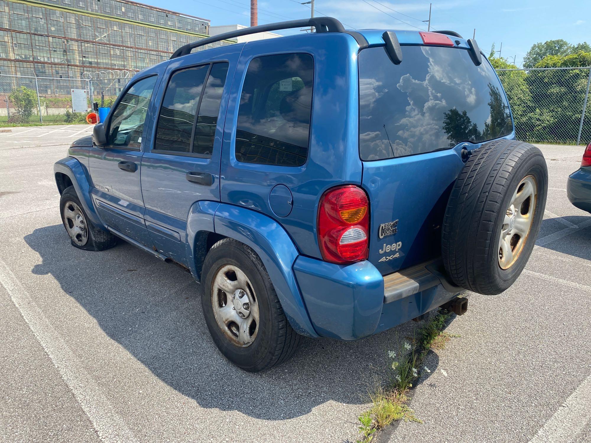 2003 Blue Jeep Liberty