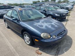 1998 Blue Ford Taurus