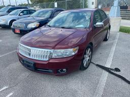 2007 Maroon Lincoln MKZ