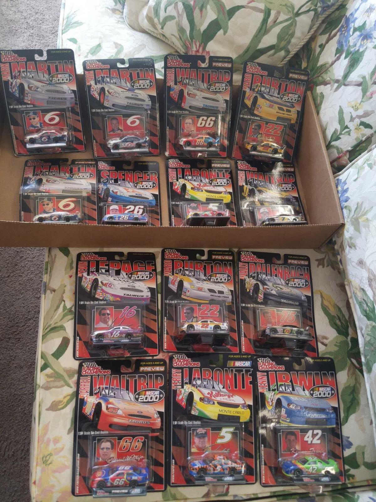 G2- (14) NASCAR 2000 Racing Champions 1:64 Scale Die Cast Replicas