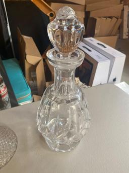 O- Cut Glass Crystal Decanter