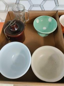 (K)- (2) Boxes of Assorted Kitchen Items