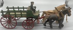 B- Cast Iron Horse Drawn Cart