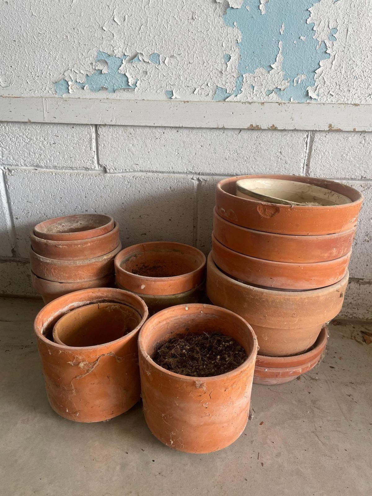 G- Lot of Assorted Clay Pots