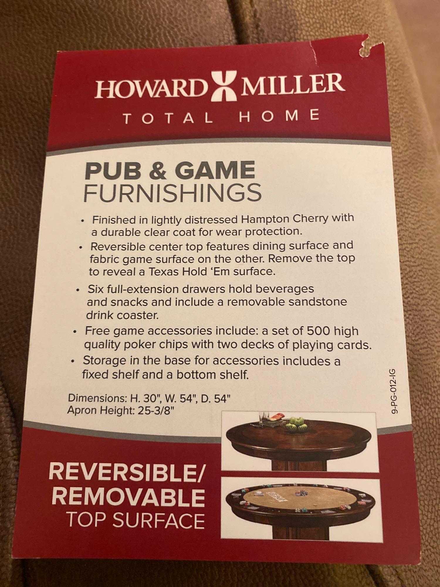 B- Howard Miller Total Home Ithaca Pub and Game Table