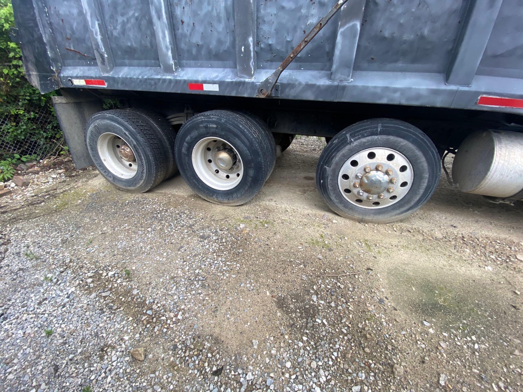 1997 Green Metallic Volvo Dump Truck