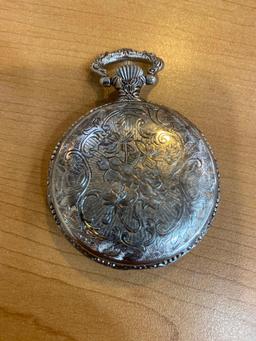 B- Elk Field Ranger Quartz Pocket Watch