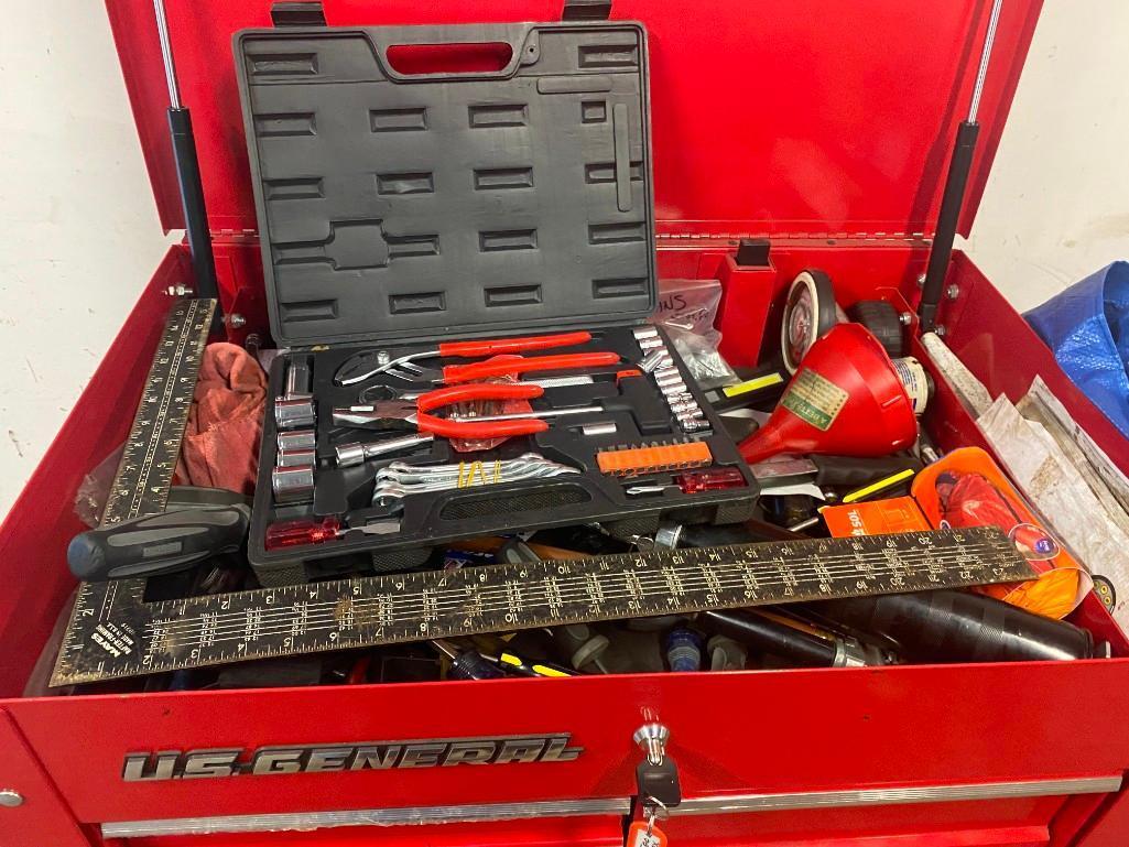 G- U.S. General Tool Box With Tools