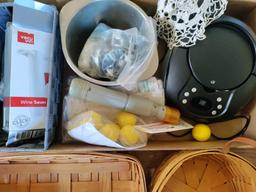 FR- (2) Longaberger Baskets and Assorted Items