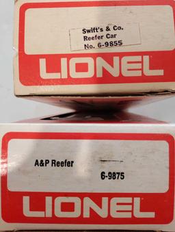 Lionel Swift's & Co. Reefer Car and A & P Reefer Car