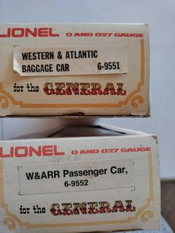 Lionel 0 and 027 Gauge Western and Atlantic Baggage Car and W & ARR Passenger Car