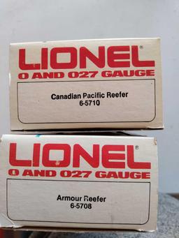 Lionel 0 and 027 Gauge Canadian Pacific Reefer and Armour Reefer