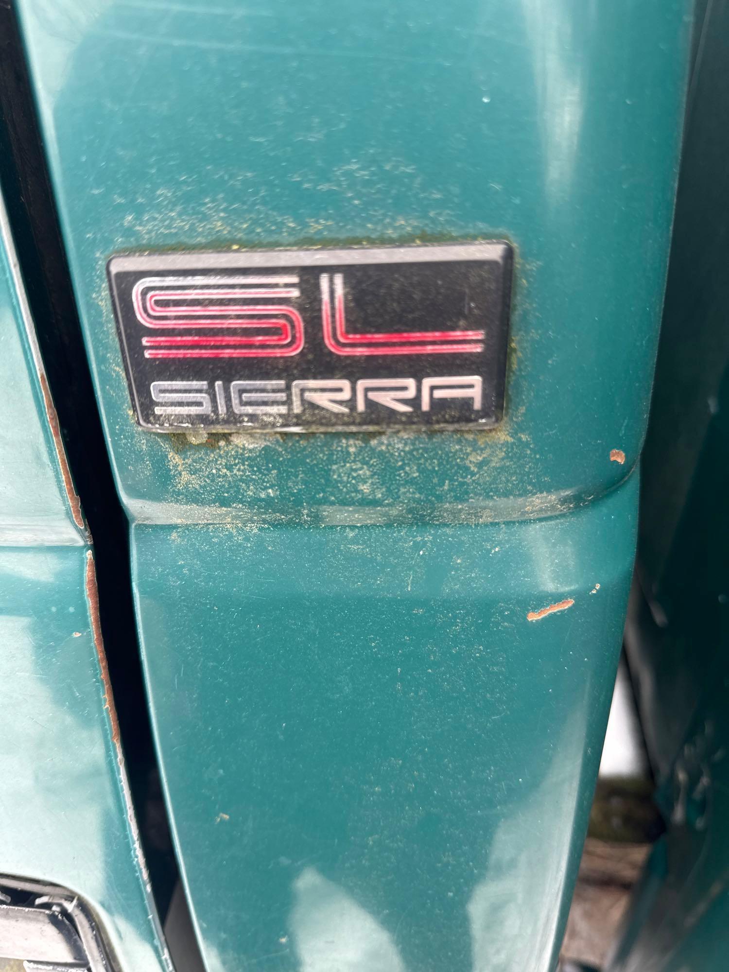 Outside- 1991 GMC Sierra Pickup Truck With Plow