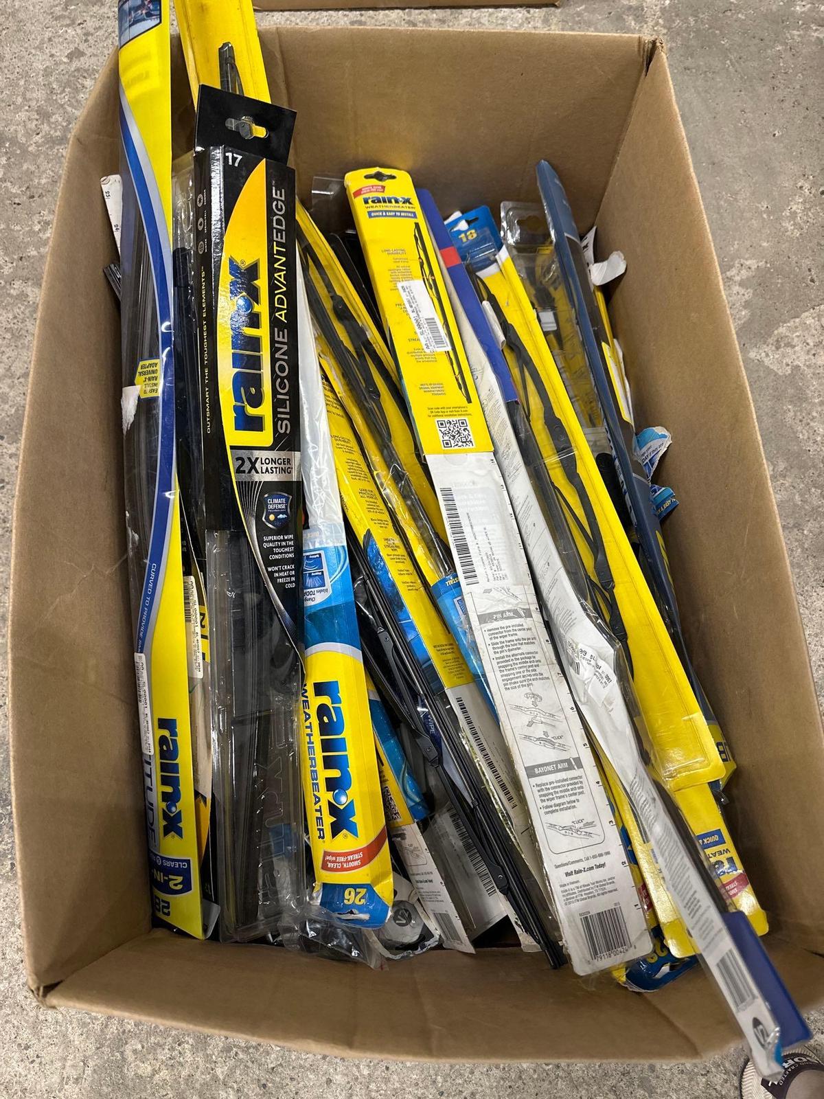 Large Box of Assorted Windshield Wipers