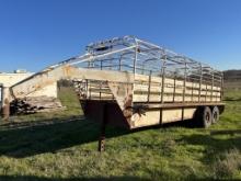 20' X 5' Gooseneck Cattle Trailer