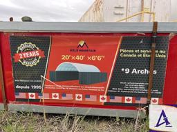 20' x 40'x 6' 6" Conex Hoop Cover