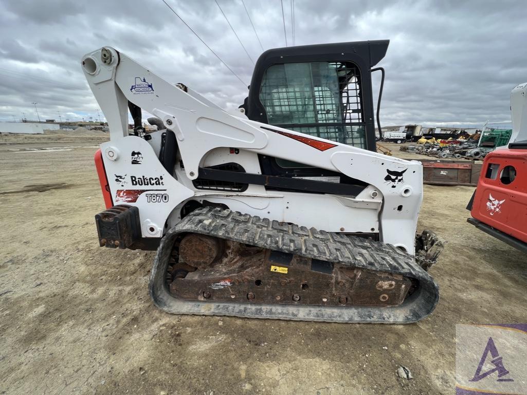 2017 Bobcat Model T870 Skid Steer