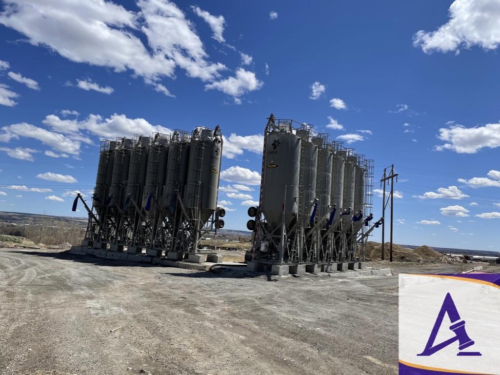 (1) FAST-WAY 1,175 Cu Ft Portable Cement Silo