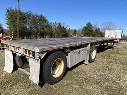 1992 Benson Aluminum 48ft Flatbed Trailer