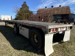 1992 Benson Aluminum 48ft Flatbed Trailer