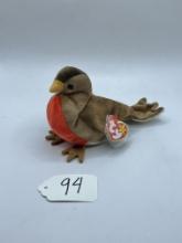 early the robin beanie baby