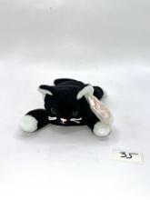 Zip the black cat beanie baby
