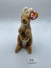 Pouch the kangaroo beanie baby