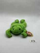 Legs the frog beanie baby