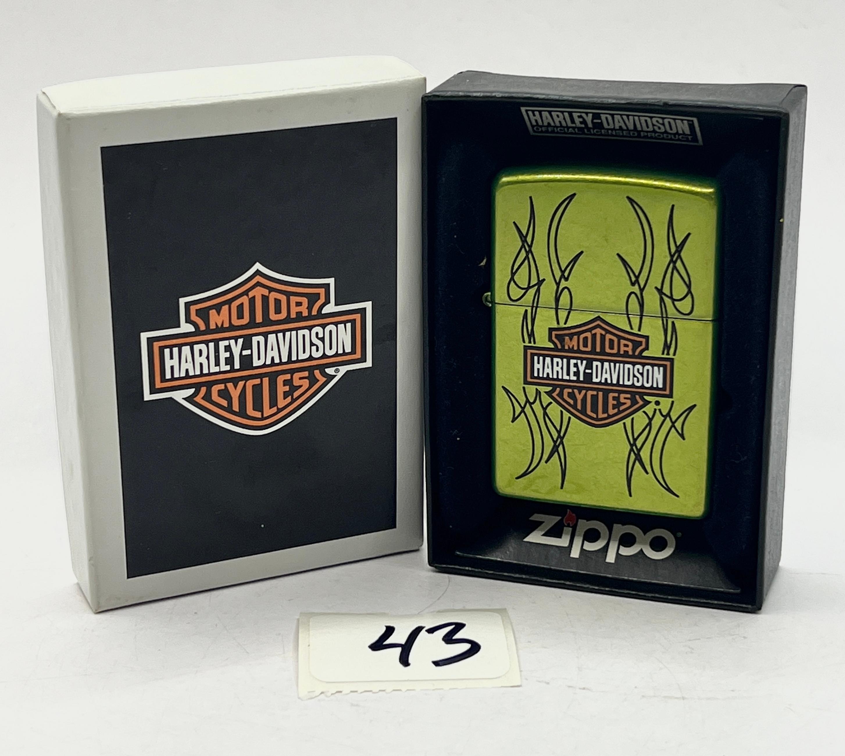 Green Harley-Davidson Zippo Lighter