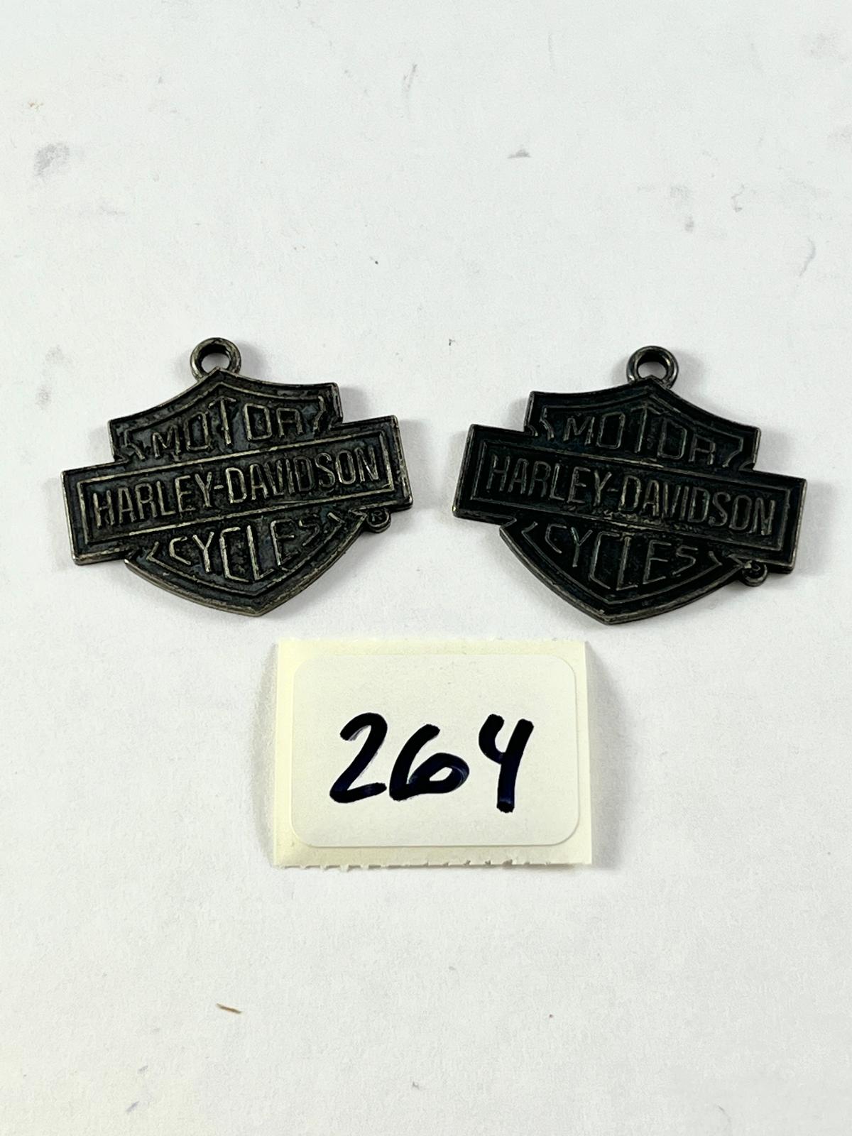 HARLEY DAVIDSON TWO PENDANTS