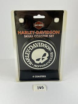 HARLEY DAVIDSON SKULL COASTER SET