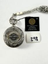 HARLEY DAVIDSON POCKET WATCH WITH CHAIN