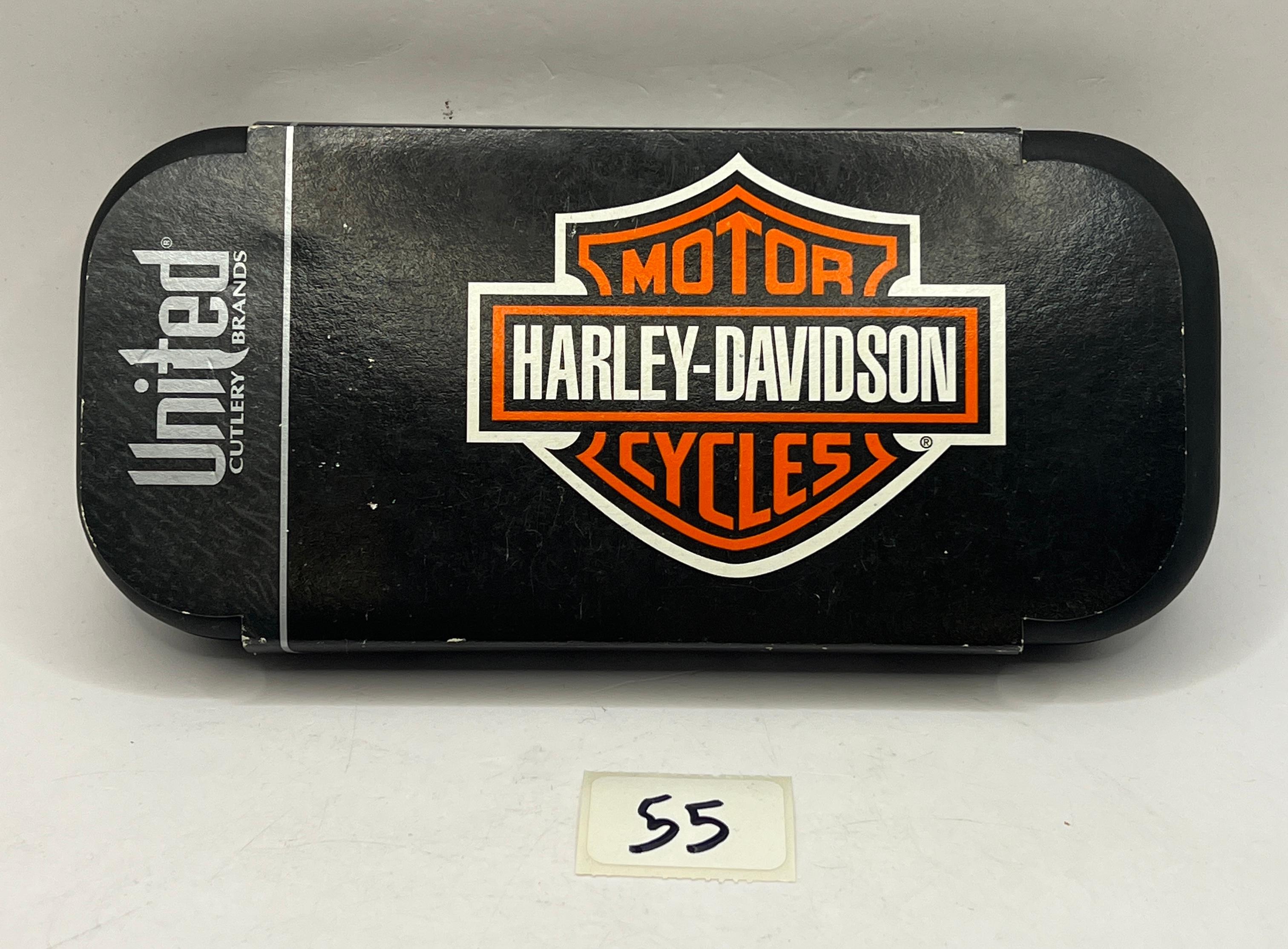 HARLEY DAVIDSON KNIFE AND CASE