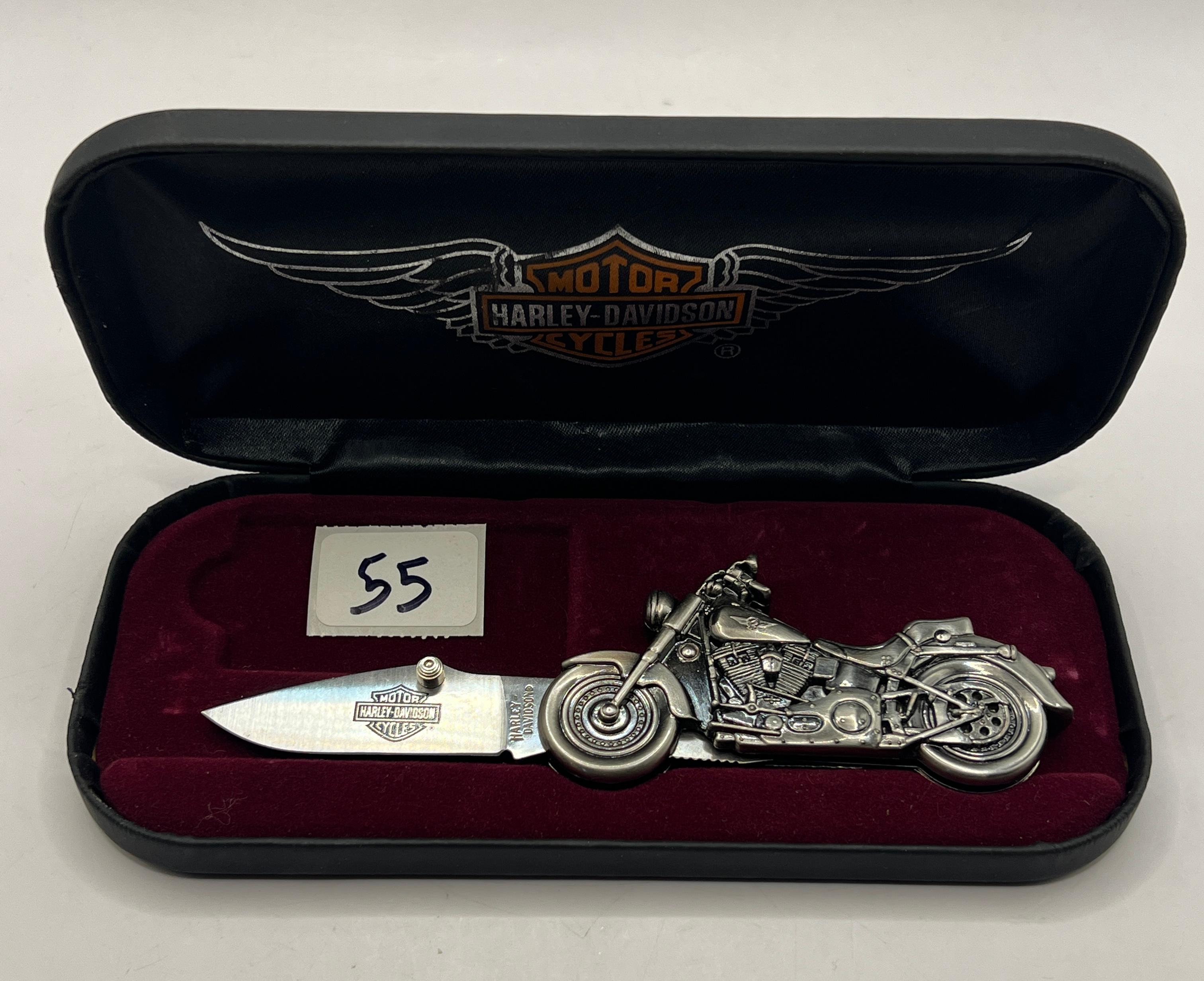 HARLEY DAVIDSON KNIFE AND CASE