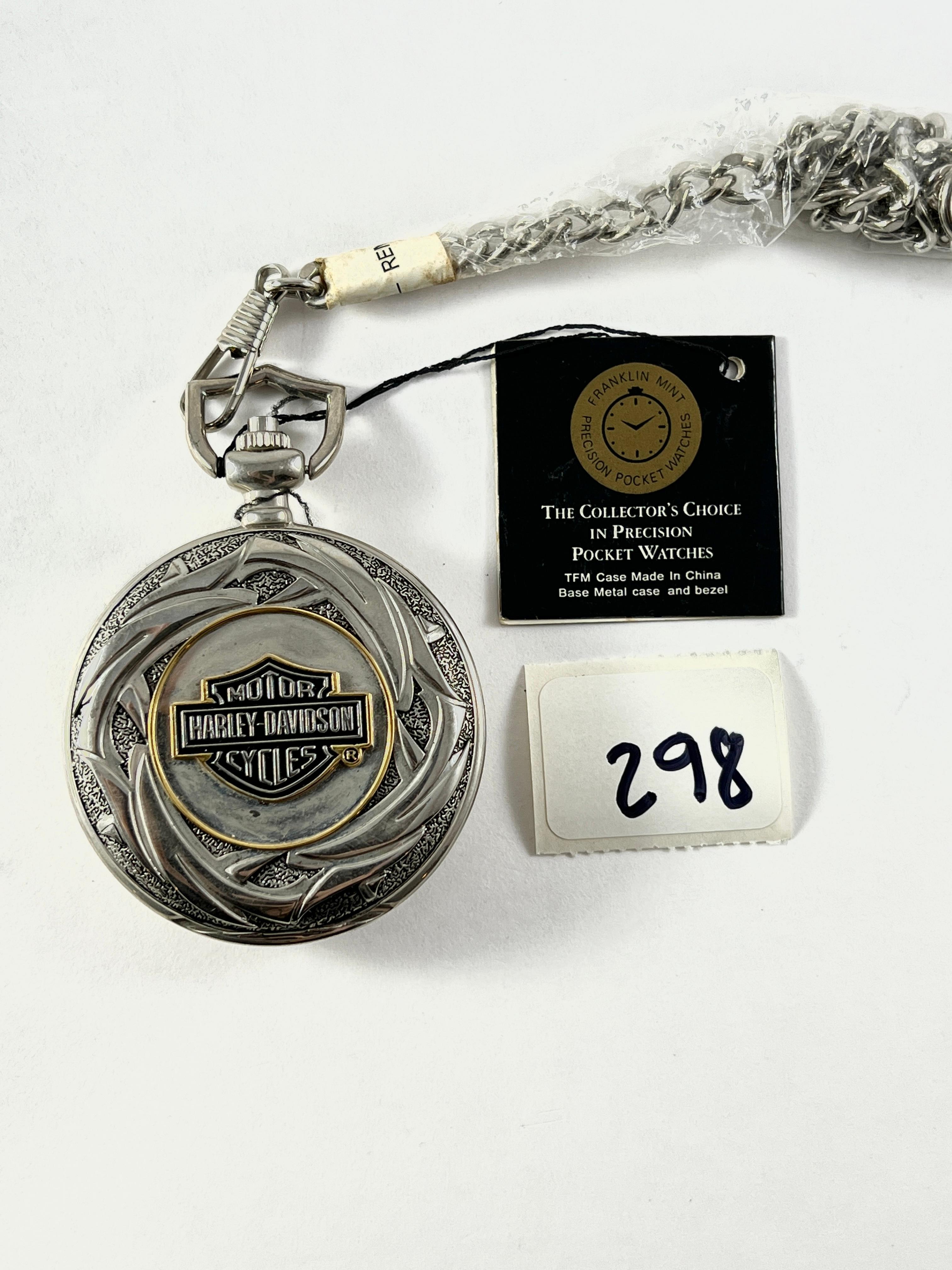 HARLEY DAVIDSON POCKET WATCH WITH CHAIN