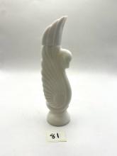 tall white swan avon bottle