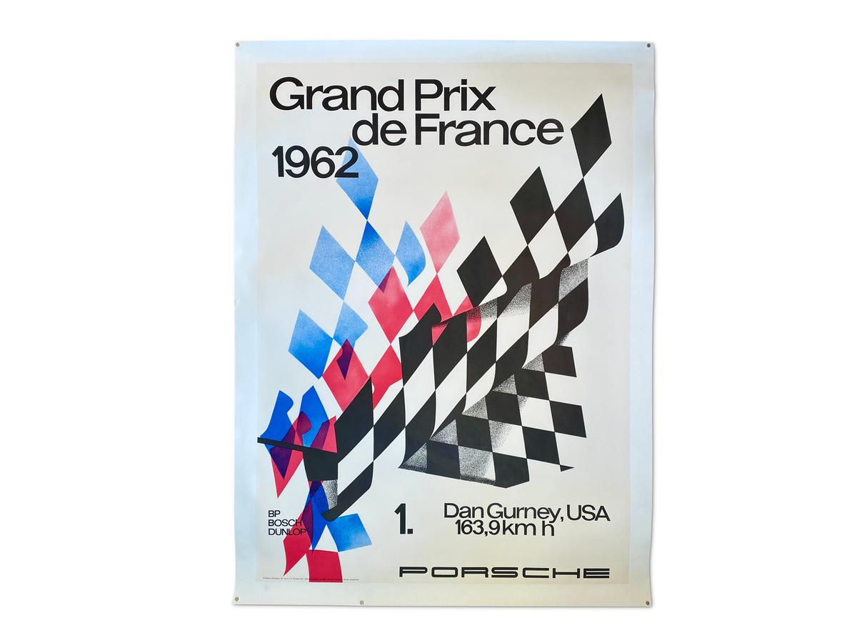 1962 Grand Prix de France Formula One Factory Racing Poster