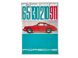 1965 Porsche 911 "Numbers" Factory Advertising Poster