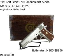 1973 Colt Series 70 Mark IV Gov't Model .45 ACP