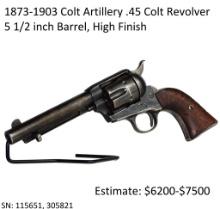 18873-1903 Colt Artillery .45 Colt Revolver