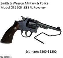 Smith & Wesson Military & Police Model of 1905 .38