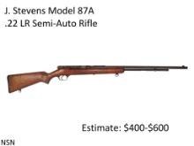 J. Stevens Model 87A .22 LR Semi-Auto Rifle