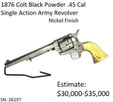 1876 Colt Black Powder .45 Cal Single Action Army