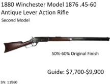 1880 Winchester Model 1876 .45-60 Antique Rifle
