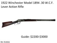 1922 Winchester Model 1894 .30 WCF Rifle
