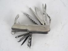 Large Stainless Steel Swiss Army Knife