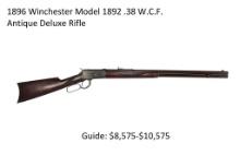 Antique Winchester 1892 .38 W.C.F. Deluxe Rifle