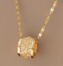 Sterling Silver Womens Gold Plated Necklace